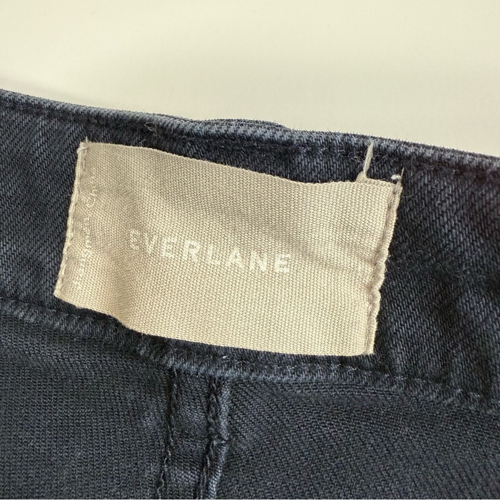 Everlane Cropped Slim Regular Pants Womens 4 Blue Chino Cotton Blend - Picture 4 of 10